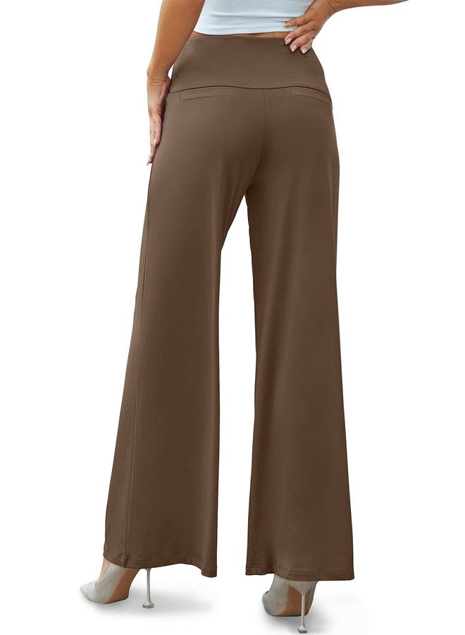 Arolina Women's Stretchy Wide Leg Palazzo Lounge Pants Casual Comfy High Waist Palazzo Pants - Image 4
